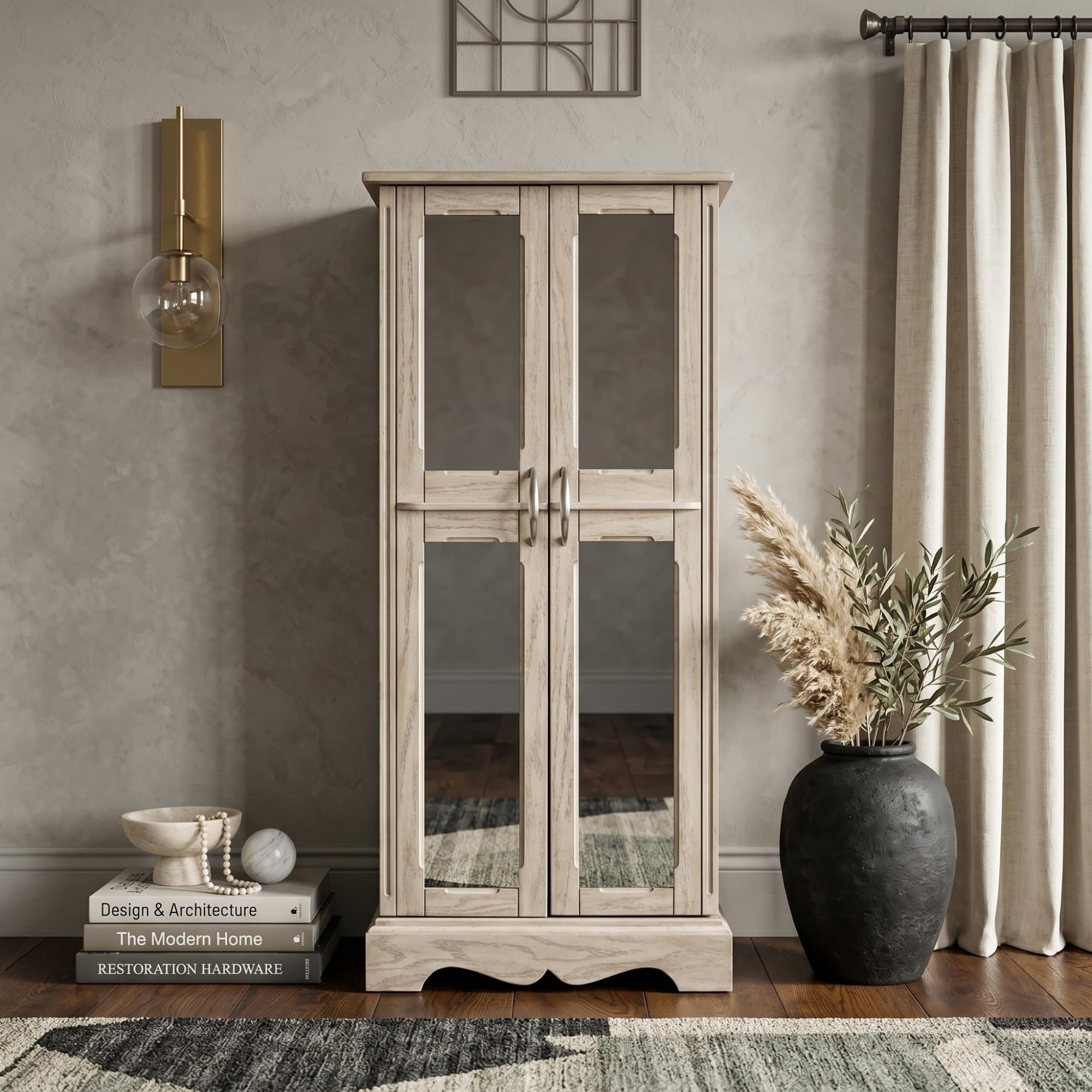 Amazon.com: Hives and Honey Chelsea Jewelry Armoire, Taupe Mist